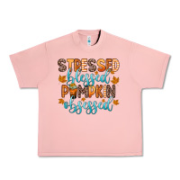 Salmon stressed blessed pumpkin obsessed Urban Heavy Tee - Zillion Design Studio