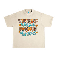 Sandshell stressed blessed pumpkin obsessed Urban Heavy Tee - Zillion Design Studio