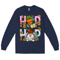 Navy Western Hip hop Bunny Long Sleeve Tee - Neo Western