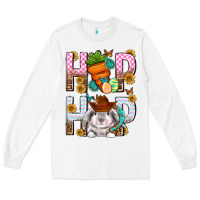 White Western Hip hop Bunny Long Sleeve Tee - Neo Western