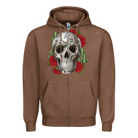 Chestnut skull cactus Zipper Hoodie - JahusDesignShop