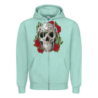 Seafoam skull cactus Zipper Hoodie - JahusDesignShop