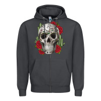 Smoke skull cactus Zipper Hoodie - JahusDesignShop