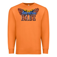Carrot American Babe With Sunflowers Premium Sweatshirt - LillyAllenDesigns