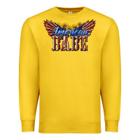 Lemon American Babe With Sunflowers Premium Sweatshirt - LillyAllenDesigns