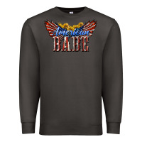 Smoke American Babe With Sunflowers Premium Sweatshirt - LillyAllenDesigns