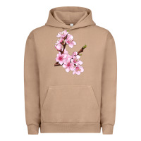 Pigment Burro Peach Blossom Illustrations Urban Hoodie - LillyAllenDesigns