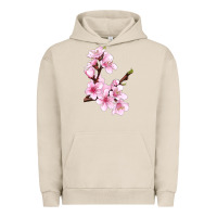 Pigment French Oak Peach Blossom Illustrations Urban Hoodie - LillyAllenDesigns