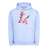 Pigment Grape Ice Peach Blossom Illustrations Urban Hoodie - LillyAllenDesigns