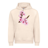 Sandshell Peach Blossom Illustrations Urban Hoodie - LillyAllenDesigns