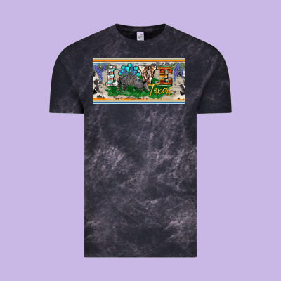 Love Texas Armadillo License Plate Vintage Tee Designed By Barkaloodesign