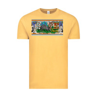 Vintage Mustard love texas armadillo license plate Vintage Tee - BarkalooDesign