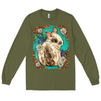 Army Green Western Rabbit Long Sleeve Tee - Neo Western