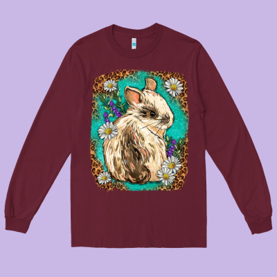 Western Rabbit Long Sleeve Tee Designed By Neo Western