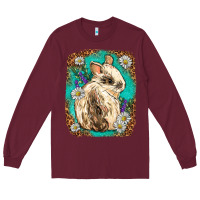 Burgundy Western Rabbit Long Sleeve Tee - Neo Western
