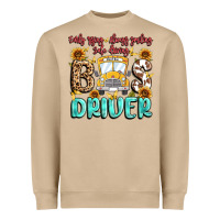 Mushroom early rising always smiling safe driving bus drive Heavyweight Sweatshirt - MaliasSmallBusiness