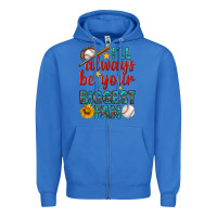True Royal i'll always be your biggest fan baseball Zipper Hoodie - BundleAndBundleShop