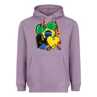 Lavender brazil hearts Heavyweight Hoodie - NancyCooperArtShop