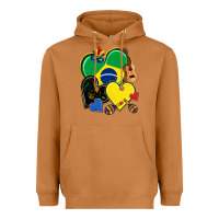 Meerkat brazil hearts Heavyweight Hoodie - NancyCooperArtShop
