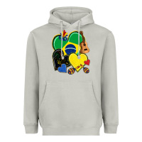 Moon Dust brazil hearts Heavyweight Hoodie - NancyCooperArtShop