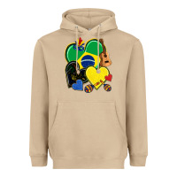 Mushroom brazil hearts Heavyweight Hoodie - NancyCooperArtShop