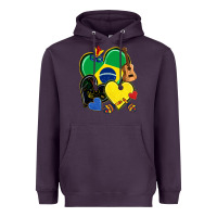 Plum brazil hearts Heavyweight Hoodie - NancyCooperArtShop
