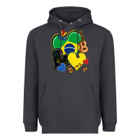 Smoke brazil hearts Heavyweight Hoodie - NancyCooperArtShop