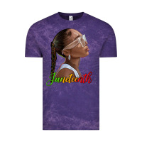 Cloud Purple juneteenth black woman Vintage Tee - texasbilliewilder