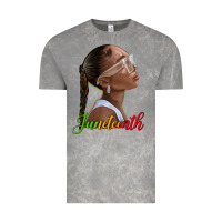 Cloud Rock juneteenth black woman Vintage Tee - texasbilliewilder
