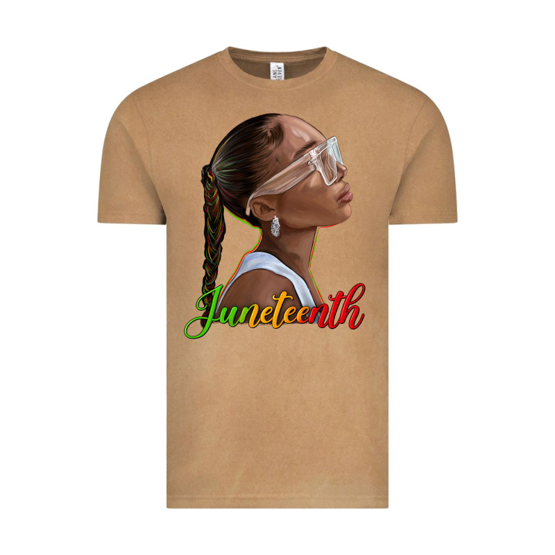 Juneteenth Black Woman Vintage Tee by texasbilliewilder | Teevron