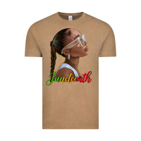 Vintage Coffee juneteenth black woman Vintage Tee - texasbilliewilder