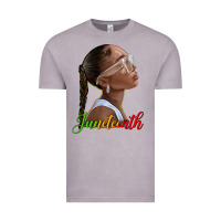 Vintage Zinc juneteenth black woman Vintage Tee - texasbilliewilder