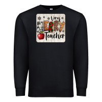 Black very merry teacher christmas coaster Premium Sweatshirt - Jasminsmagicworld