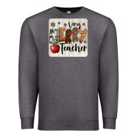 Charcoal Heather very merry teacher christmas coaster Premium Sweatshirt - Jasminsmagicworld