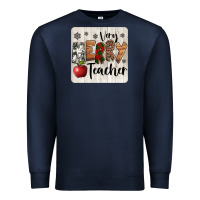 Navy very merry teacher christmas coaster Premium Sweatshirt - Jasminsmagicworld