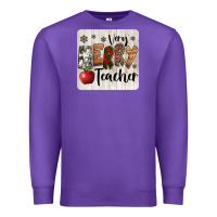 Purple very merry teacher christmas coaster Premium Sweatshirt - Jasminsmagicworld