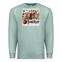 Seafoam very merry teacher christmas coaster Premium Sweatshirt - Jasminsmagicworld