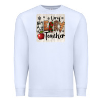 White very merry teacher christmas coaster Premium Sweatshirt - Jasminsmagicworld