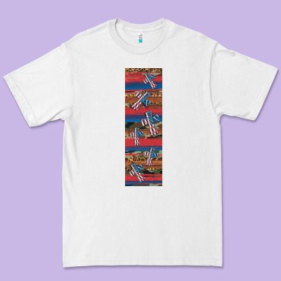 Usa Flag And Cross Penwraps Premium Tee Designed By Artiststas