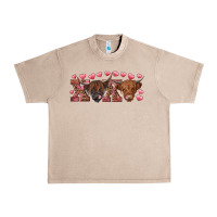 French Oak xoxo highland cows Urban Heavy Tee - RanaPortraitStore