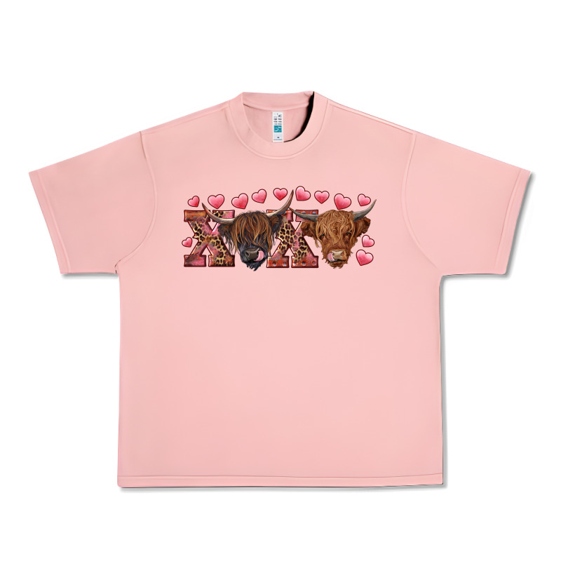 Xoxo Highland Cows Urban Heavy Tee by RanaPortraitStore | Teevron
