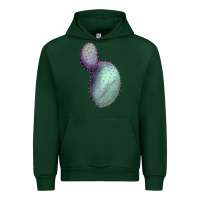 Forest Green Opunthia Santa Rita Cactus Urban Hoodie - LillyAllenDesigns