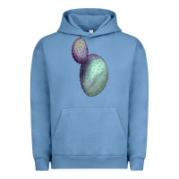 Pigment Pebble Blue Opunthia Santa Rita Cactus Urban Hoodie - LillyAllenDesigns