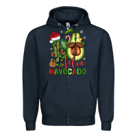 Navy feliz navocado avocado Zipper Hoodie - JahusDesignShop