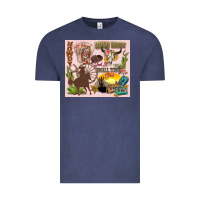Vintage Denim wild west western Vintage Tee - Zillion Design Studio