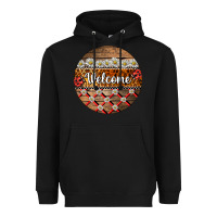 Black ladybug welcome ornament Heavyweight Hoodie - BarkalooDesign