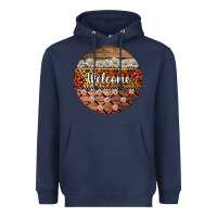 Navy ladybug welcome ornament Heavyweight Hoodie - BarkalooDesign
