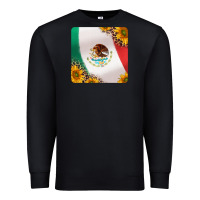 Black mexican flag sunflowers and leopard coaster Premium Sweatshirt - Jasminsmagicworld