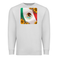 Dove Grey mexican flag sunflowers and leopard coaster Premium Sweatshirt - Jasminsmagicworld
