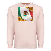 Pale Pink mexican flag sunflowers and leopard coaster Premium Sweatshirt - Jasminsmagicworld